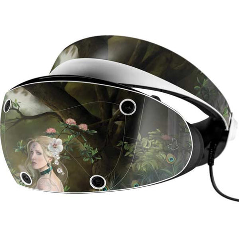 Woman with Peacocks by Nene Thomas PlayStation VR2 Skin