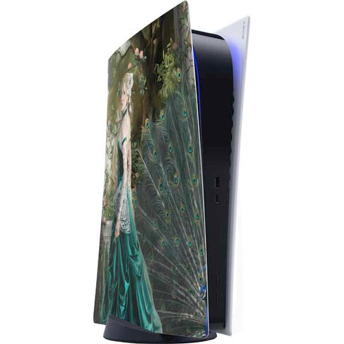 Woman with Peacocks by Nene Thomas PS5 Digital Edition Console Skin
