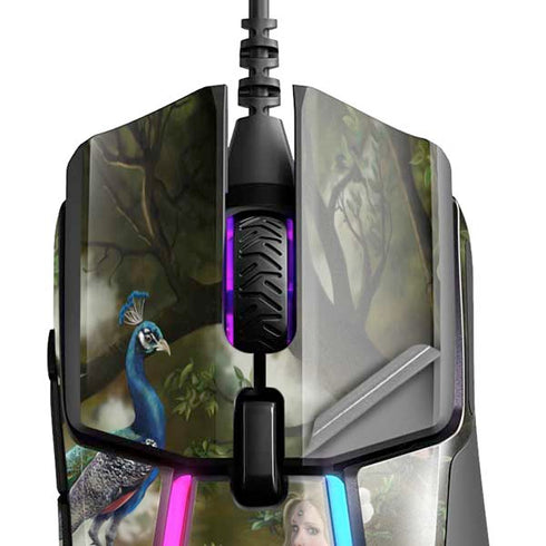 Woman with Peacocks by Nene Thomas SteelSeries Rival 600 Gaming Mouse Skin
