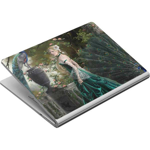 Woman with Peacocks by Nene Thomas Surface Book Skin