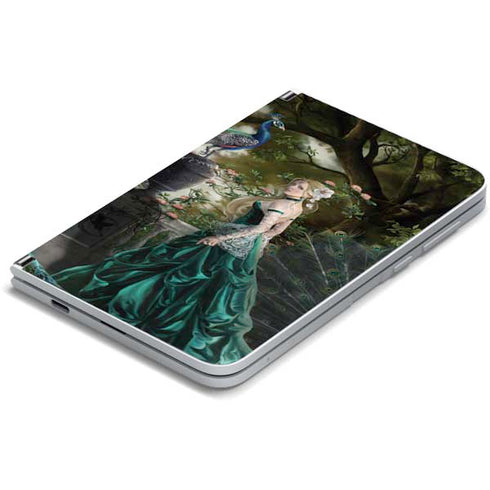 Woman with Peacocks by Nene Thomas Surface Duo Skin