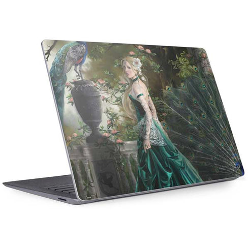 Woman with Peacocks by Nene Thomas Surface Laptop 3 13.5in Skin