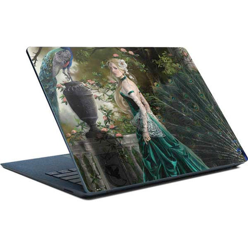 Woman with Peacocks by Nene Thomas Surface Laptop Skin