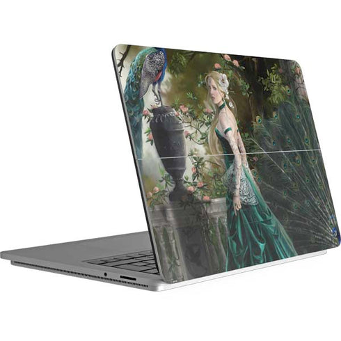 Woman with Peacocks by Nene Thomas Surface Laptop Studio Skin