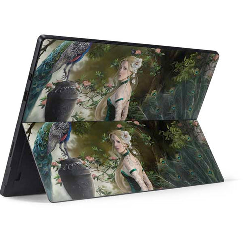 Woman with Peacocks by Nene Thomas Surface Pro 6 Skin