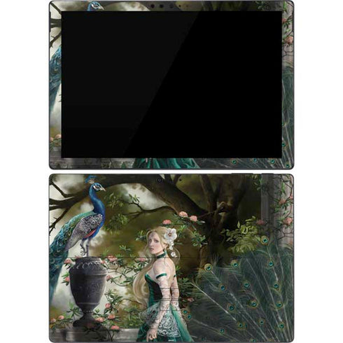Woman with Peacocks by Nene Thomas Surface Pro 7 Skin