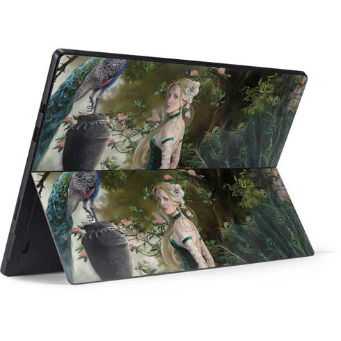 Woman with Peacocks by Nene Thomas Surface Pro 7 Skin