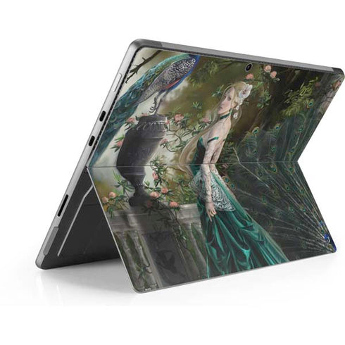Woman with Peacocks by Nene Thomas Surface Pro 8 Skin