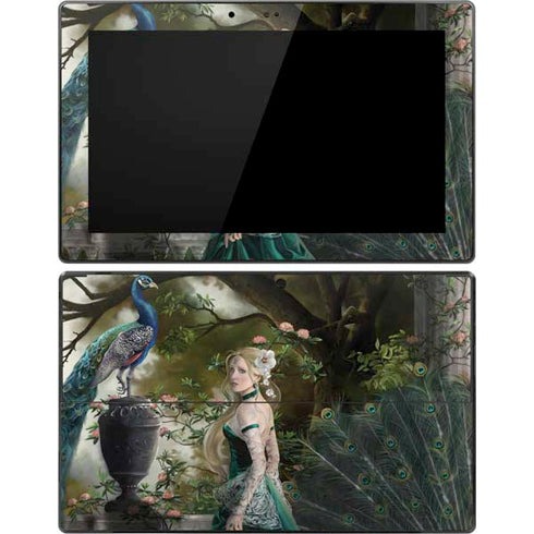 Woman with Peacocks by Nene Thomas Surface Pro Tablet Skin