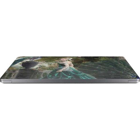 Woman with Peacocks by Nene Thomas Universal Laptop 14in (11.4 x 8.2in) Skin