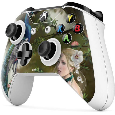 Woman with Peacocks by Nene Thomas Xbox One S All-Digital Edition Bundle Skin
