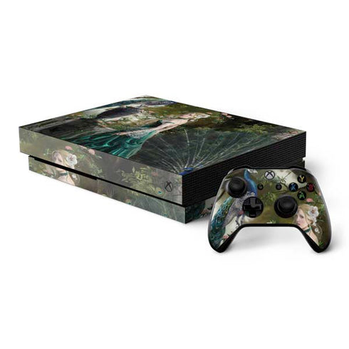 Woman with Peacocks by Nene Thomas Xbox One X Bundle Skin