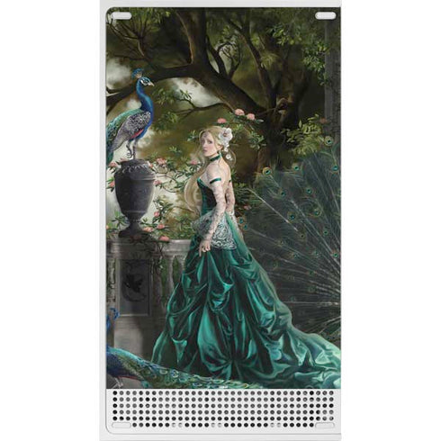 Woman with Peacocks by Nene Thomas Xbox Series S Console Skin