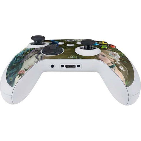 Woman with Peacocks by Nene Thomas Xbox Series S Controller Skin
