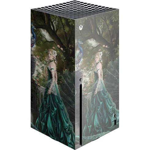 Woman with Peacocks by Nene Thomas Xbox Series X Console Skin