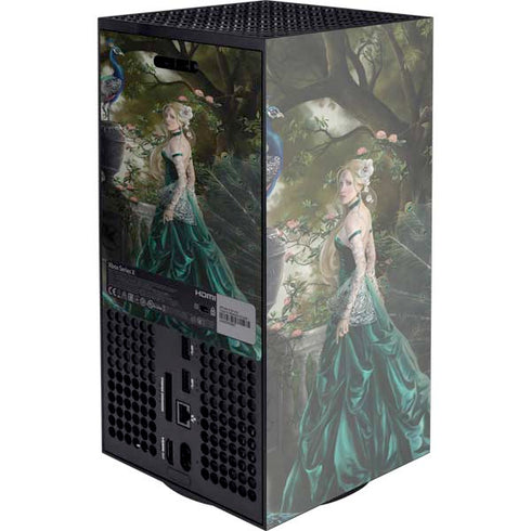 Woman with Peacocks by Nene Thomas Xbox Series X Console Skin