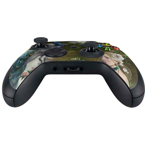 Woman with Peacocks by Nene Thomas Xbox Series X Controller Skin