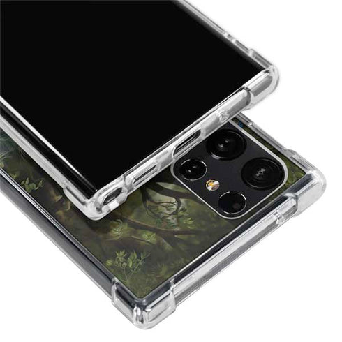 Woman with Peacocks by Nene Thomas Galaxy S24 Ultra Clear Case