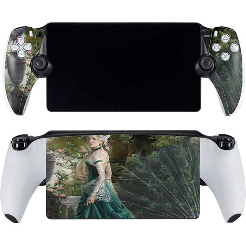 Woman with Peacocks by Nene Thomas PlayStation Portal Remote Player Skin