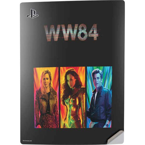 Wonder Woman 1984 (2020) Characters Poster PS5 Digital Edition Console Skin