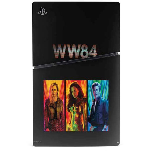 Wonder Woman 1984 (2020) Characters Poster PS5 Slim Digital Edition Bundle Skin