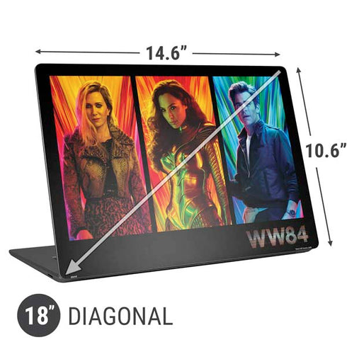 Wonder Woman 1984 (2020) Characters Poster Universal Laptop 18in (14.6 x 10.6in) Skin