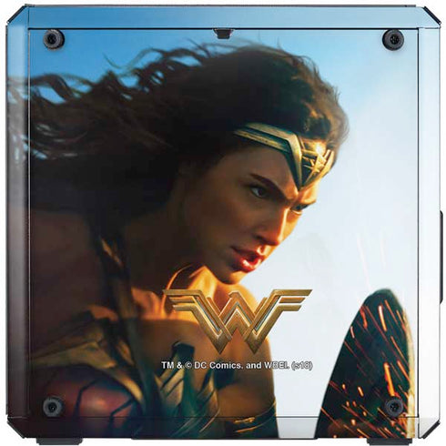 DC Comics Wonder Woman Action Pose Poster Cooler Master MasterBox Q300L Mini Tower Skin