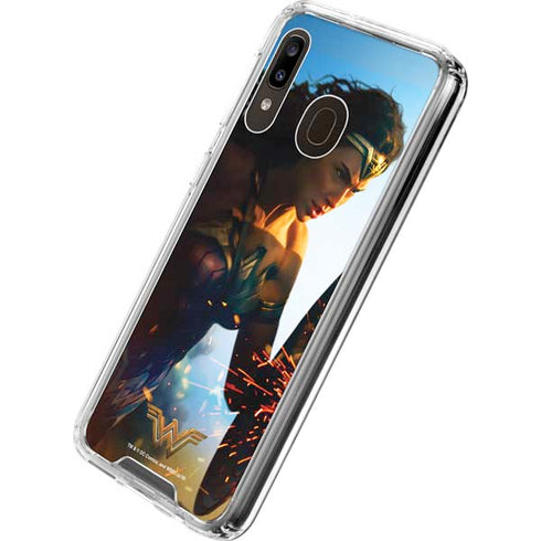 DC Comics Wonder Woman Action Pose Poster Galaxy A30 Clear Case