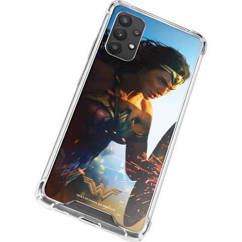 DC Comics Wonder Woman Action Pose Poster Galaxy A32 5G Clear Case