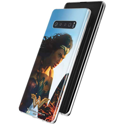 DC Comics Wonder Woman Action Pose Poster Galaxy S10 Plus Skin