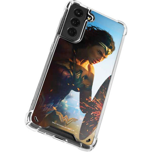 DC Comics Wonder Woman Action Pose Poster Galaxy S21 Plus 5G Clear Case