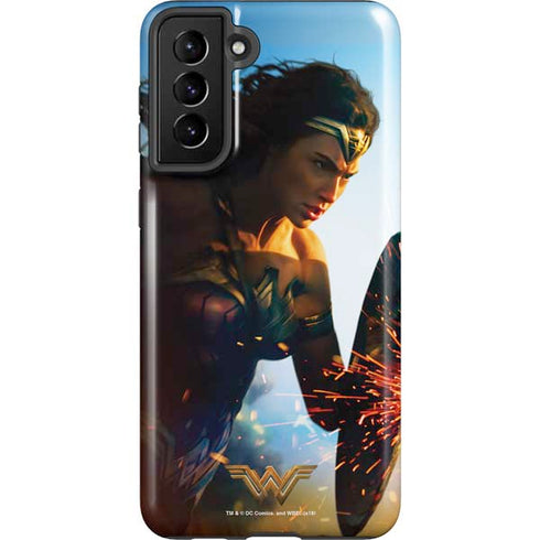 DC Comics Wonder Woman Action Pose Poster Galaxy S21 Plus 5G Pro Case
