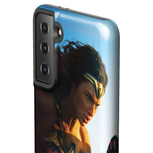 DC Comics Wonder Woman Action Pose Poster Galaxy S21 Plus 5G Pro Case