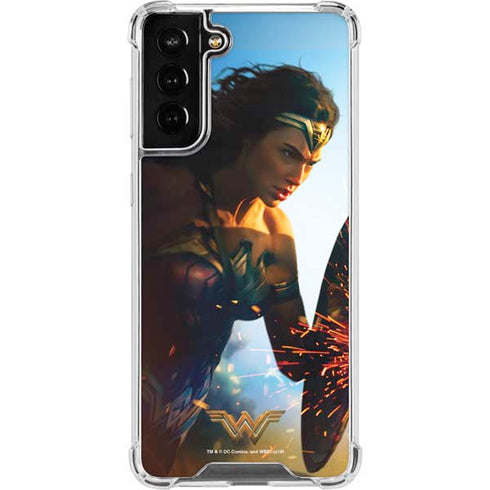 DC Comics Wonder Woman Action Pose Poster Galaxy S22 Plus Clear Case
