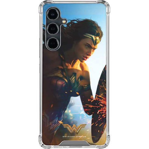 DC Comics Wonder Woman Action Pose Poster Galaxy S23 FE Clear Case