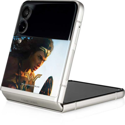 DC Comics Wonder Woman Action Pose Poster Galaxy Z Flip4 5G Skin