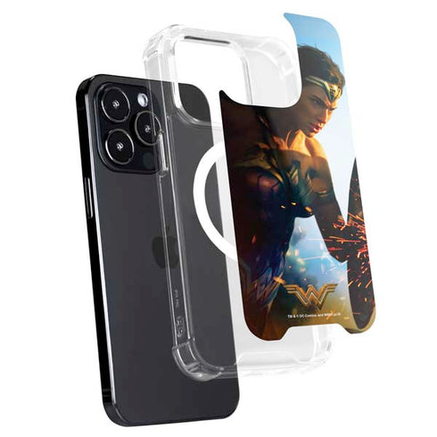 DC Comics Wonder Woman Action Pose Poster iPhone 13 Pro MagSafe Case
