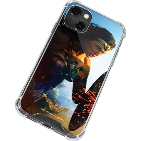 DC Comics Wonder Woman Action Pose Poster iPhone 14 Plus Clear Case