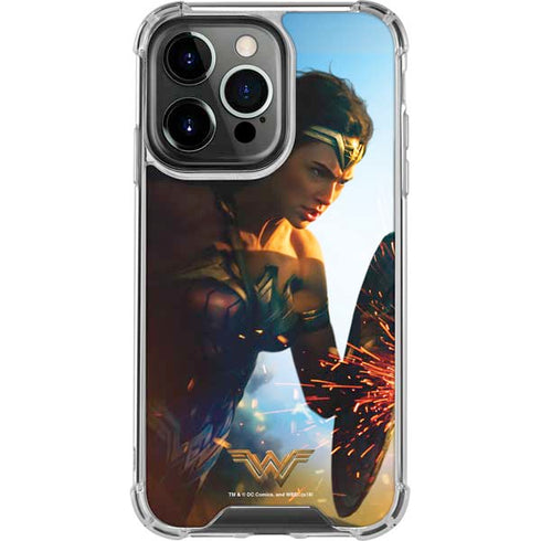 DC Comics Wonder Woman Action Pose Poster iPhone 15 Pro Clear Case