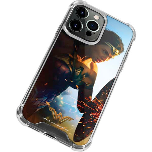 DC Comics Wonder Woman Action Pose Poster iPhone 14 Pro Clear Case