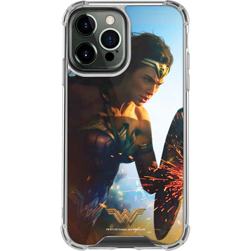 DC Comics Wonder Woman Action Pose Poster iPhone 15 Pro Max Clear Case