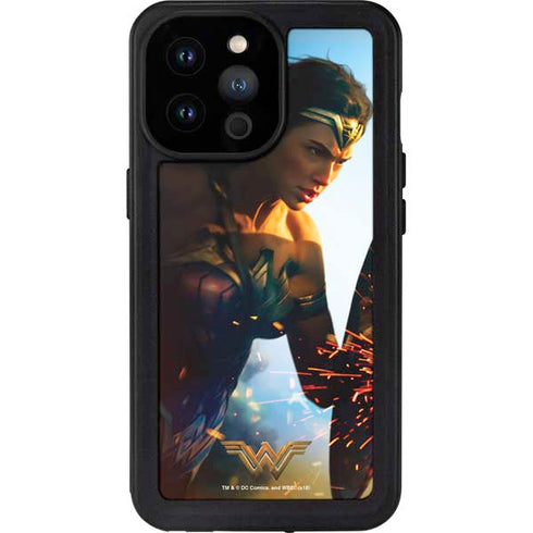DC Comics Wonder Woman Action Pose Poster iPhone 14 Pro Max Waterproof Case