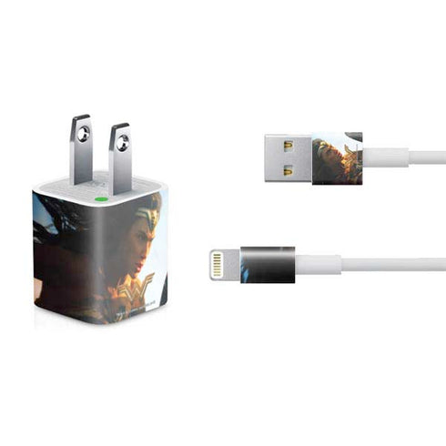 DC Comics Wonder Woman Action Pose Poster iPhone Charger (5W USB) Skin