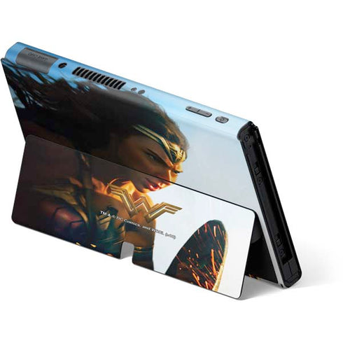 DC Comics Wonder Woman Action Pose Poster Nintendo Switch OLED (2021) Skin