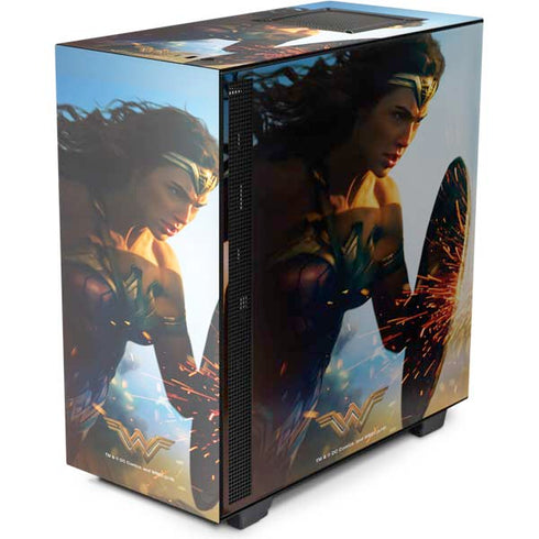 DC Comics Wonder Woman Action Pose Poster NZXT H510 Compact ATX Mid-Tower Case Skin