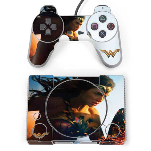 DC Comics Wonder Woman Action Pose Poster PlayStation Classic Bundle Skin