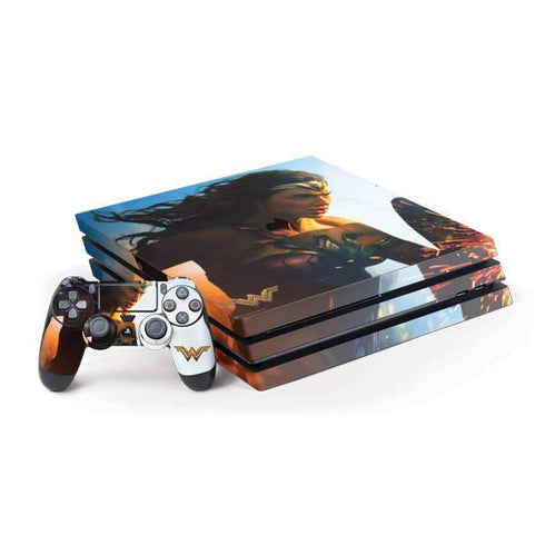DC Comics Wonder Woman Action Pose Poster PS4 Pro Bundle Skin