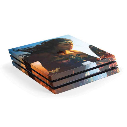 DC Comics Wonder Woman Action Pose Poster PS4 Pro Console Skin