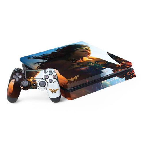 DC Comics Wonder Woman Action Pose Poster PS4 Slim Bundle Skin