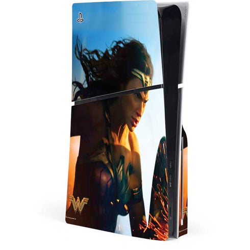 DC Comics Wonder Woman Action Pose Poster PS5 Slim Disk Console Skin